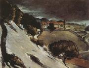 Paul Cezanne Snow Thaw in LEstaque oil